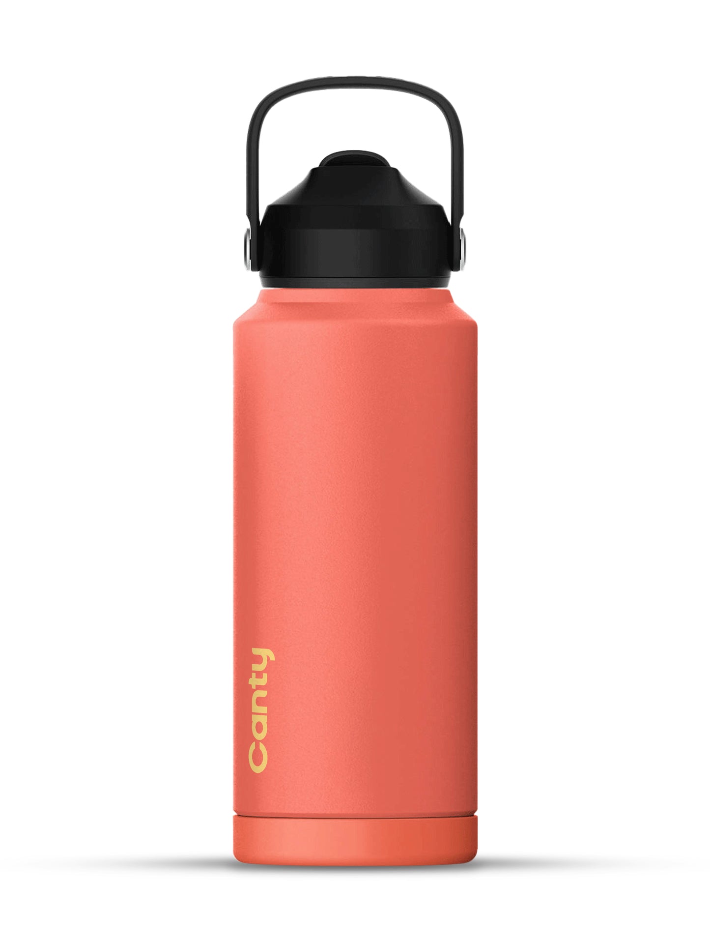 Plain Canty Water Bottle with Straw Strap and Anti-Slip base