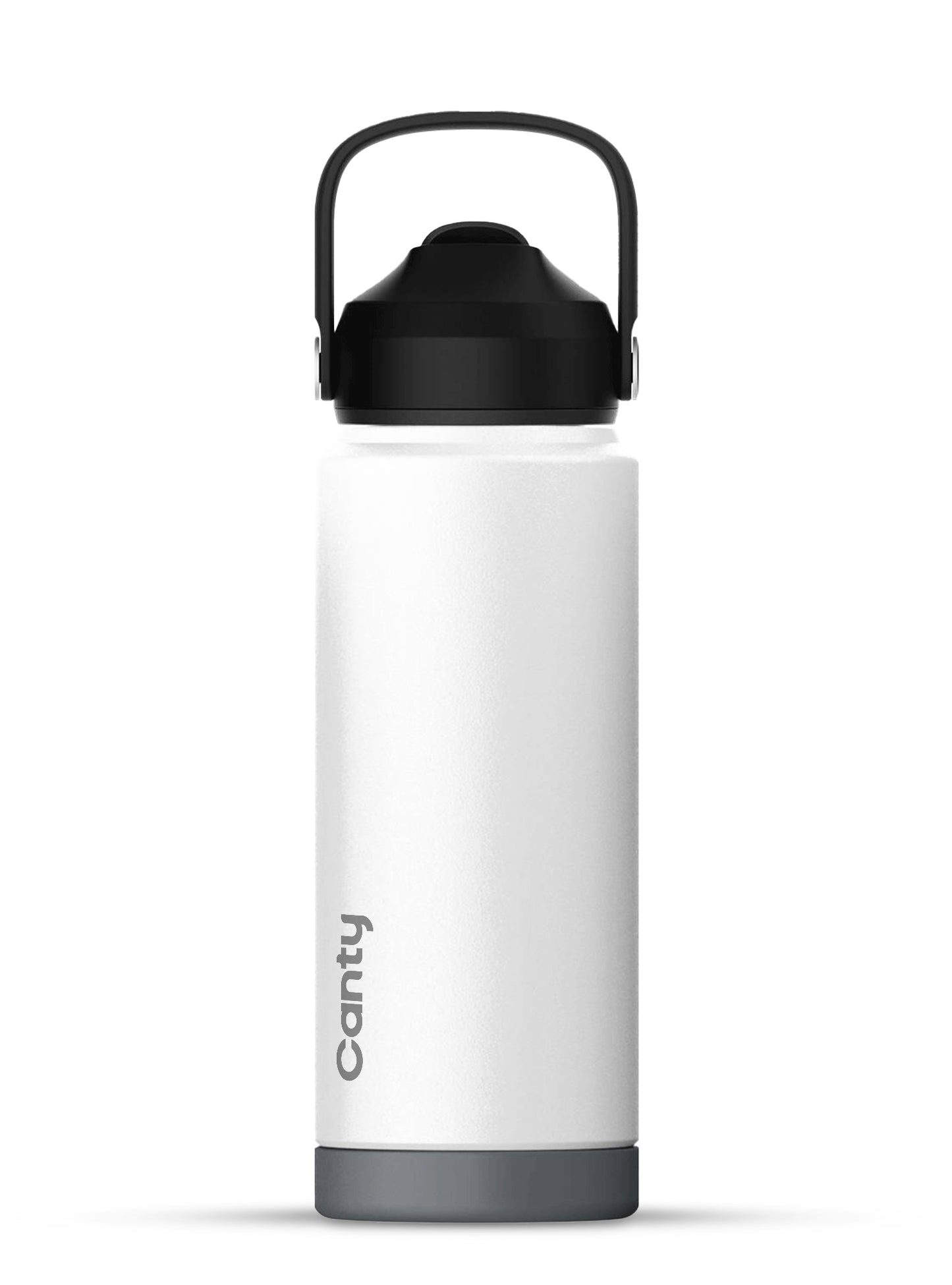 Plain Canty Water Bottle with Straw Strap and Anti-Slip base