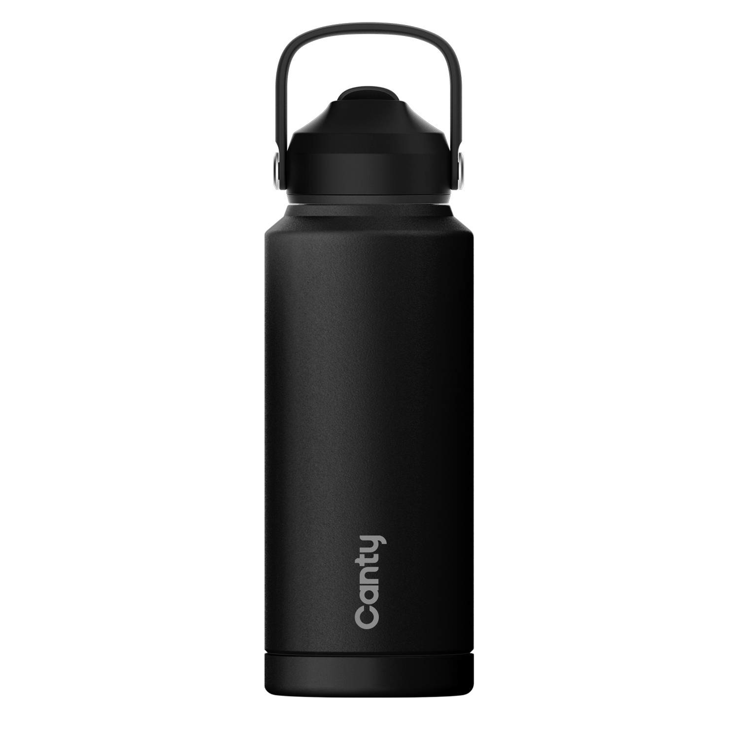 Plain Canty Water Bottle with Straw Strap and Anti-Slip base