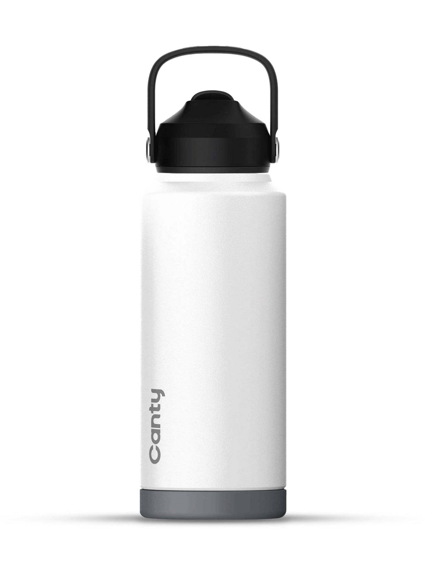 Plain Canty Water Bottle with Straw Strap and Anti-Slip base