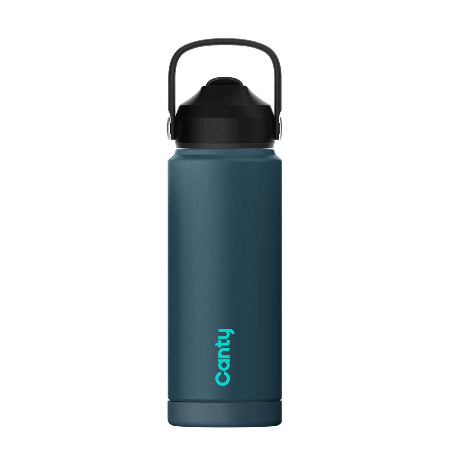 Plain Canty Water Bottle with Straw Strap and Anti-Slip base